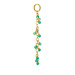 green onyx cascading gems, gold dipped