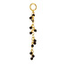 black onyx cascading gems, gold dipped