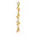 pink coral cascading gems, gold dipped