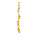 red aventurine cascading gems, gold dipped