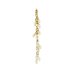 cascading pearls, gold dipped