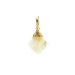 mother of pearl gem faceted diamond cut, gold dipped