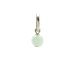 amazonite round faceted gem, sterling silver