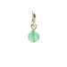 aventurine round faceted gem, sterling sliver