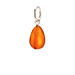 carnelian teardrop gem, sterling silver