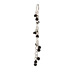 black onyx cascading gems, sterling silver