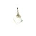 lemon quartz gem faceted diamond cut, sterling silver