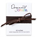 create leather necklace, chocolate - 44 inches