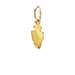 gold dipped arrowhead charm
