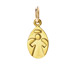angel charm, gold dipped