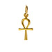 ankh charm, gold dipped