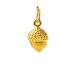 acorn charm, gold dipped