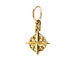 compass charm, gold dipped
