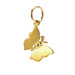 monarch butterfly charm, gold dipped