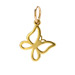 sweet butterfly charm, gold dipped