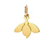 honeybee charm, gold dipped