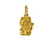 lucky cat charm, gold dipped
