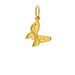 enchanted butterfly charm, gold dipped