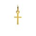 simple cross charm, gold dipped