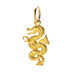 dragon charm, gold dipped