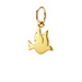 dove charm, gold dipped