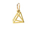 diamond charm, gold dipped