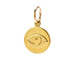 eye charm, gold dipped