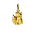 fox charm, gold dipped