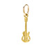 guitar charm, gold dipped