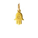 hamsa charm, gold dipped
