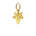ivy charm, gold dipped