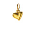 full heart charm, gold dipped