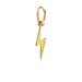 bolt charm, gold dipped