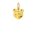 panda bear charm, gold dipped
