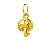 mushroom charm, gold dipped