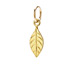 sage charm, gold dipped