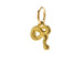 snake charm, gold dipped