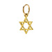 jewish star charm, gold dipped