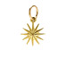 starburst charm, gold dipped