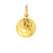 soccer ball charm, gold dipped