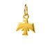 thunderbird charm, gold dipped