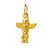 totem pole charm, gold dipped