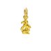 squirrel charm, gold dipped