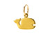 whale charm, gold dipped
