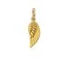 guardian angel wing, gold dipped