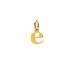 open e charm, gold dipped