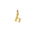 open h charm, gold dipped