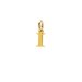 open i charm, gold dipped