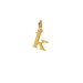 open k charm, gold dipped