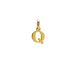 open q charm, gold dipped